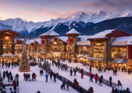 Einkaufscenter in der Nähe von Skigebieten: Souvenirs und Wintermode