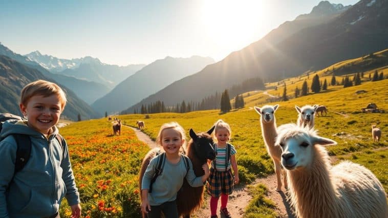 Wanderungen mit Lama in Österreich für Familien - Angebote