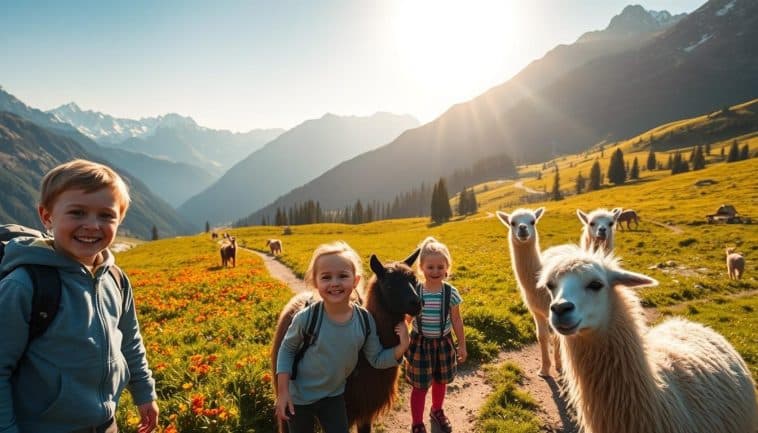 Wanderungen mit Lama in Österreich für Familien - Angebote