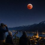Mondfinsternis in Österreich ( KI, Symbolbild)
