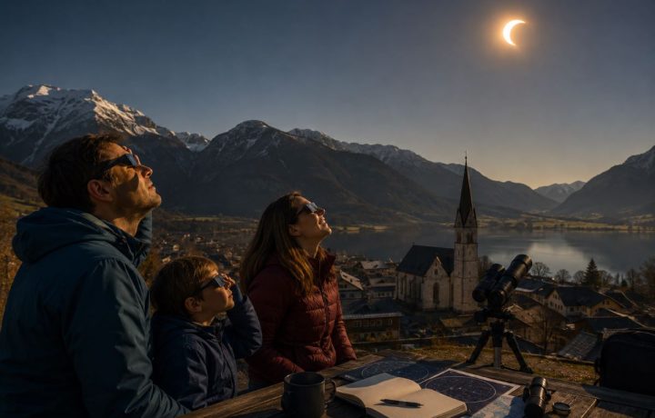Sonnenfinsternis in Österreich (KI, Symbolbild)