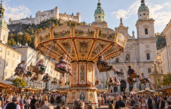 Rupertikirtag in Salzburg ( KI, Symbolbild)